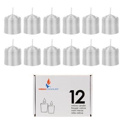 12 pcs 8 Hours Unscented Votive Candle