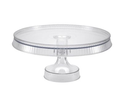 Premium Extra Heavy Weight Plastic 10.5" Round  Cake Stand