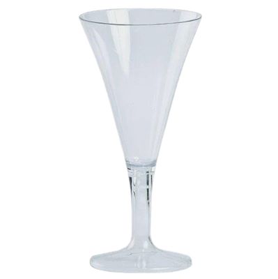 3.5oz Clear Premium Plastic Martini Mini Glass 10ct
