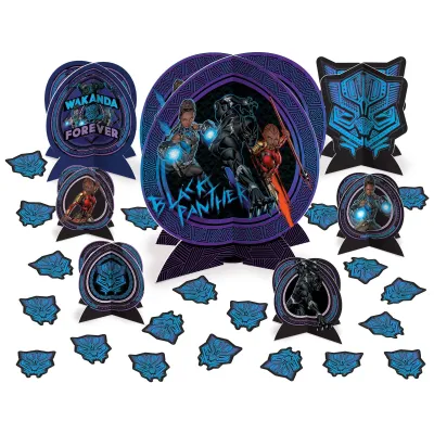 Black Panther Wakanda Forever Table Centerpiece Kit 24PC