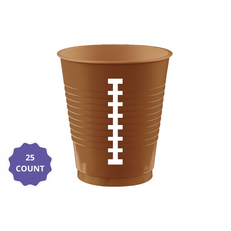 Touchdown Football Plastic Cups 25ct-18oz