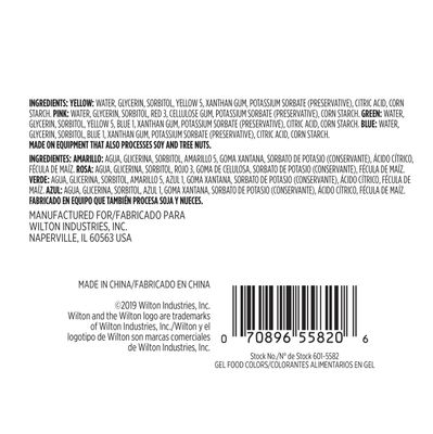 Pastel Gel Food Color Set, 4-Count