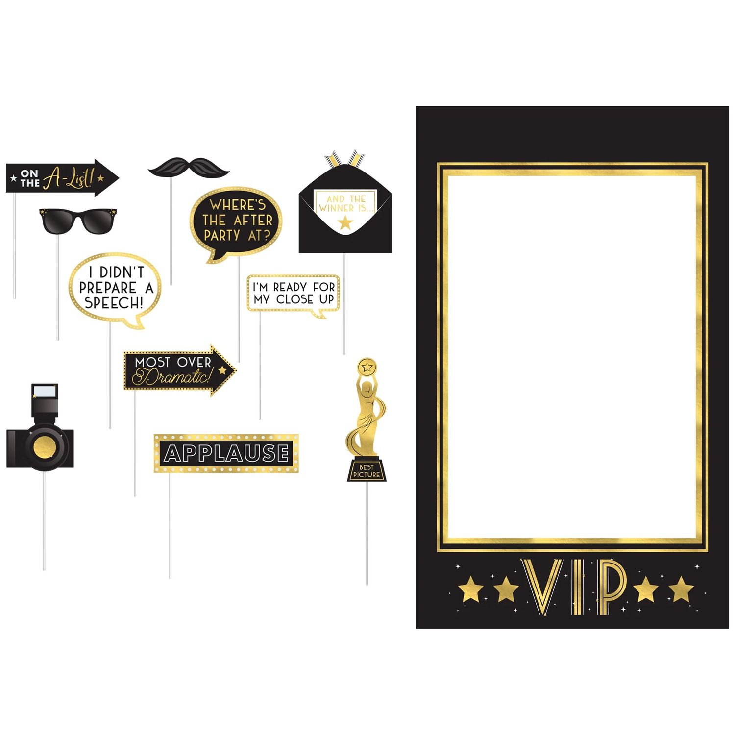 Awards Night Cardstock Photo Props, 12pc