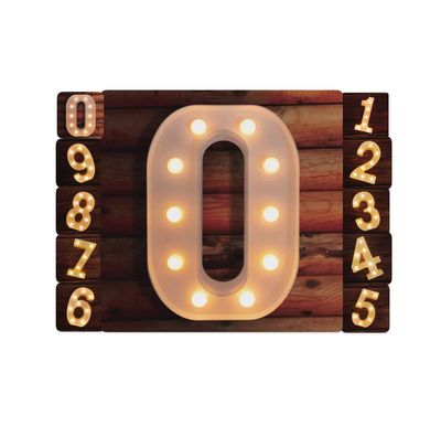 6.25" Led Plastic Marquee Numbers