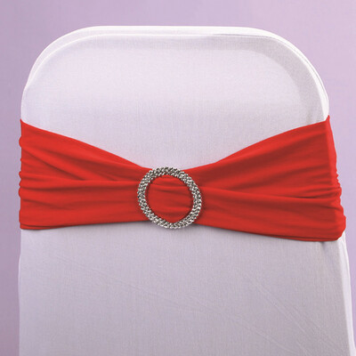 12" SPANDEX SASH W/BUCKLE, 6 PCS/BAG,