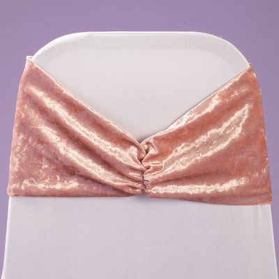 8" x 14" VELVET RUFFLE STRETCH SASH, 6 PCS/PACK