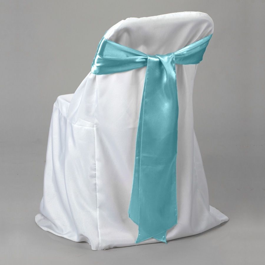 Satin Chair Bow 6" X 108" 6pc/bag, Color: BLUE