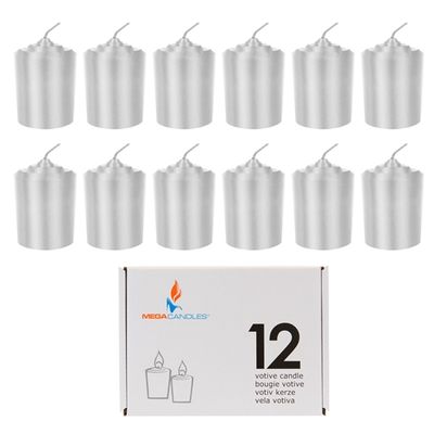 12 pcs 15 Hours Unscented Votive Candle