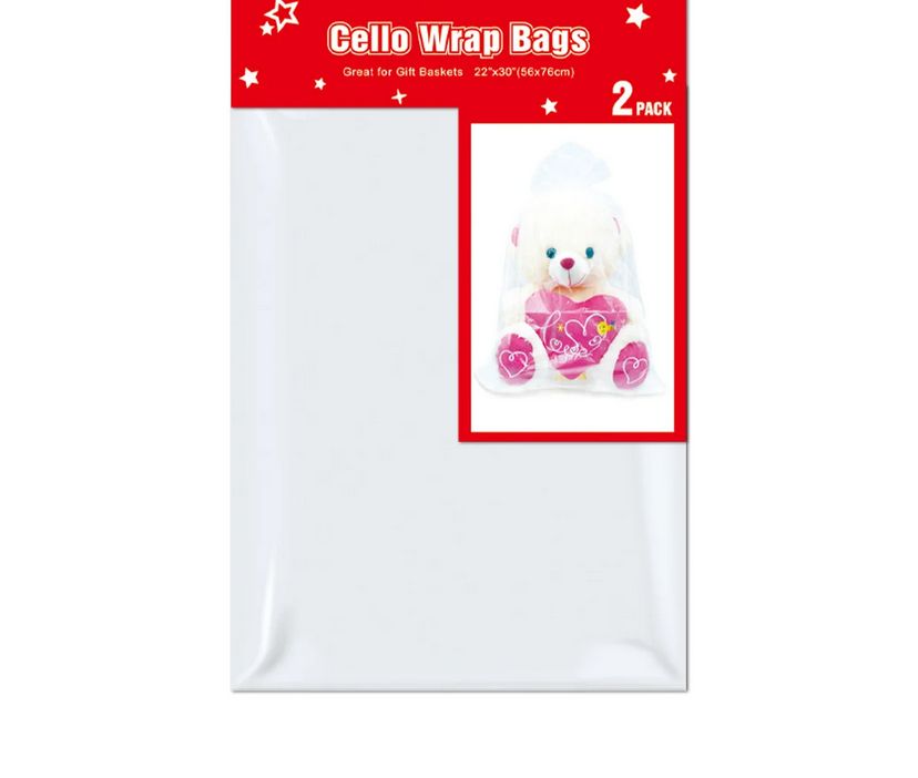 Cello Wrap Bags – 22" x 30", 2ct