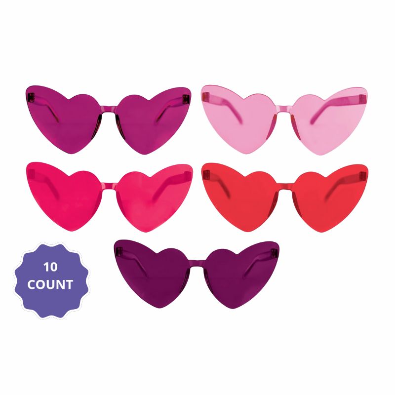 Heart Glasses Mutli-Pack 10ct