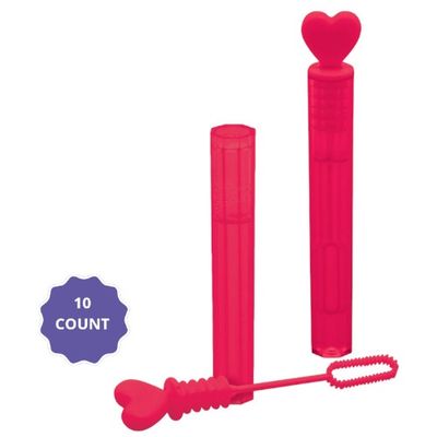 Valentine Mini Bubble Wands 10ct