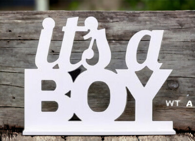 (13.75"Hx17.25"W) PVC It's a Boy