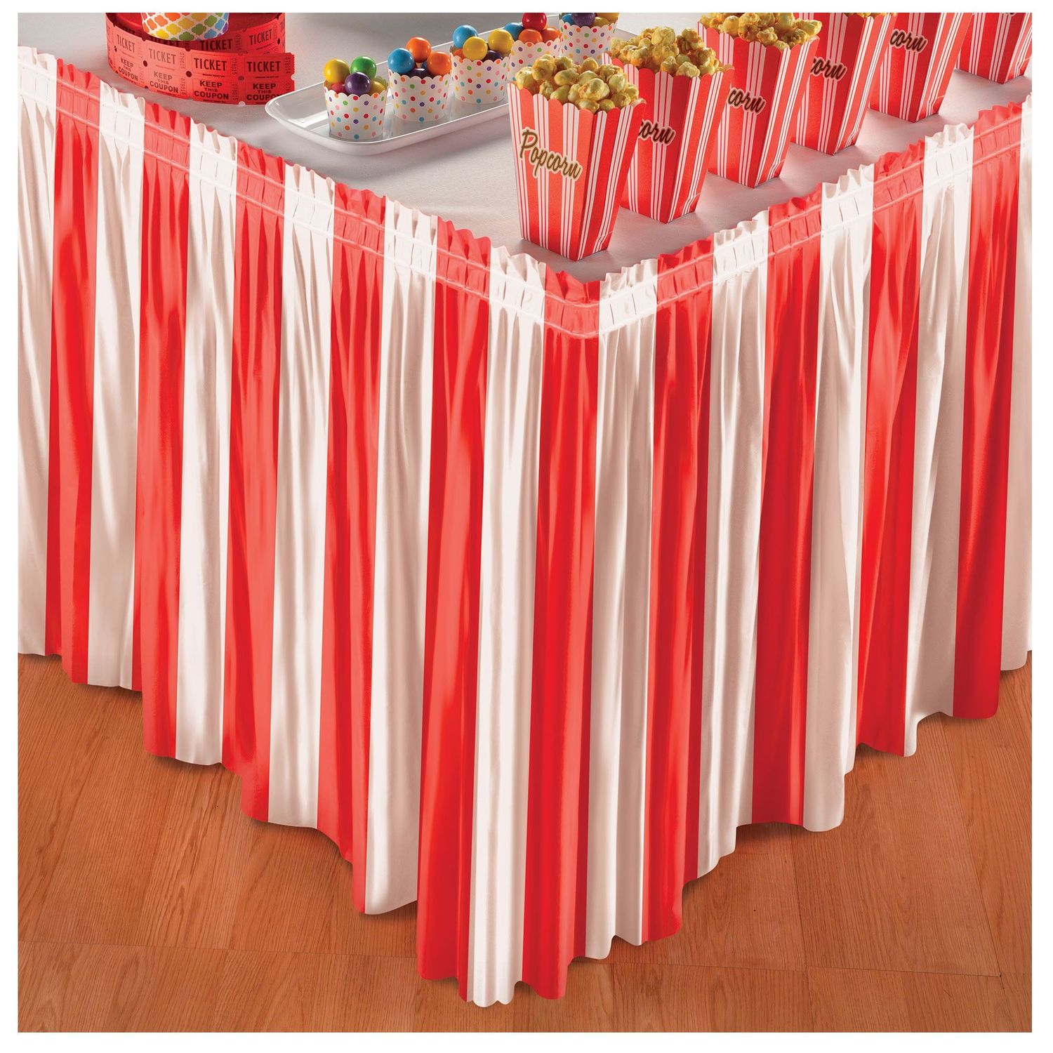 Carnival Plastic Table Skirt 29" x 14'