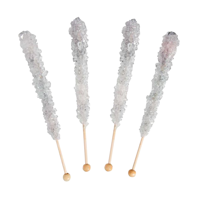 Rock candy 6pc per bag, Colour: Silver