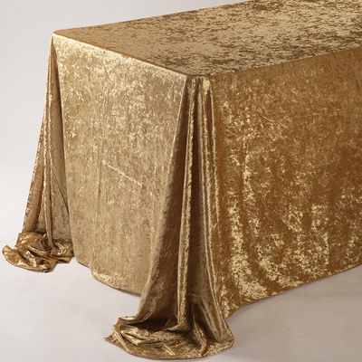 90" x 132" RECTANGLE VELVET TABLECLOTH, 1 PC/PACK