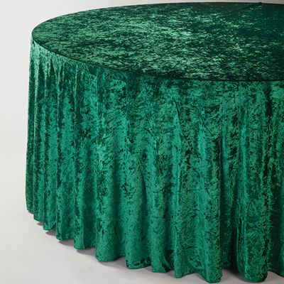 120" ROUND VELVET TABLECLOTH, 1 PC/PACK