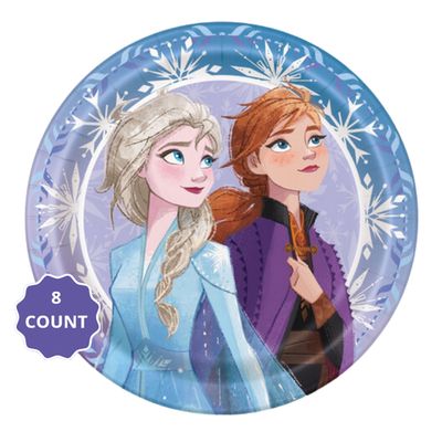 Disney Frozen 2 Round 9 Dinner Plates  8ct"