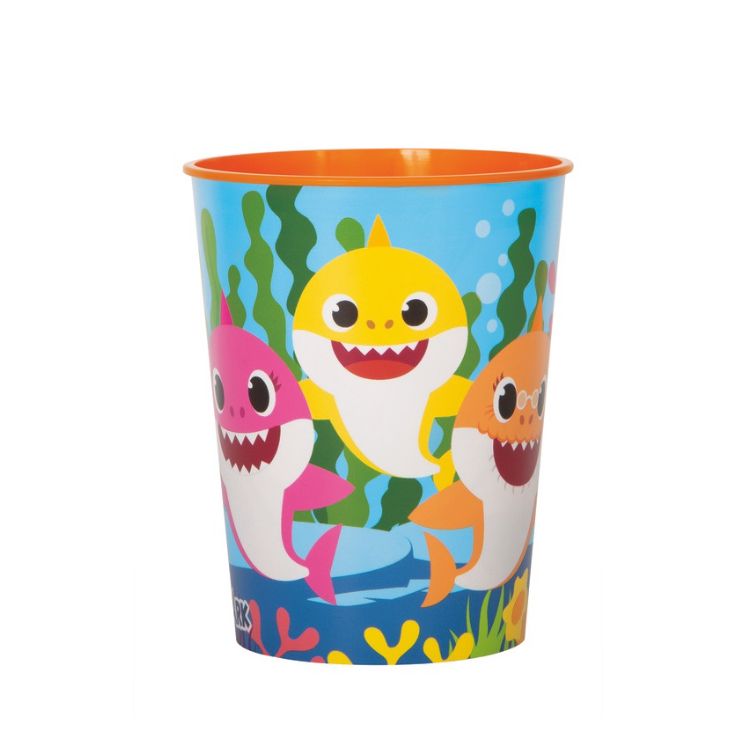 Baby Shark 16oz Plastic Stadium Cup, Character: Baby Shark