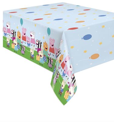 Peppa Pig Rectangular Plastic Table Cover  54 x 84"
