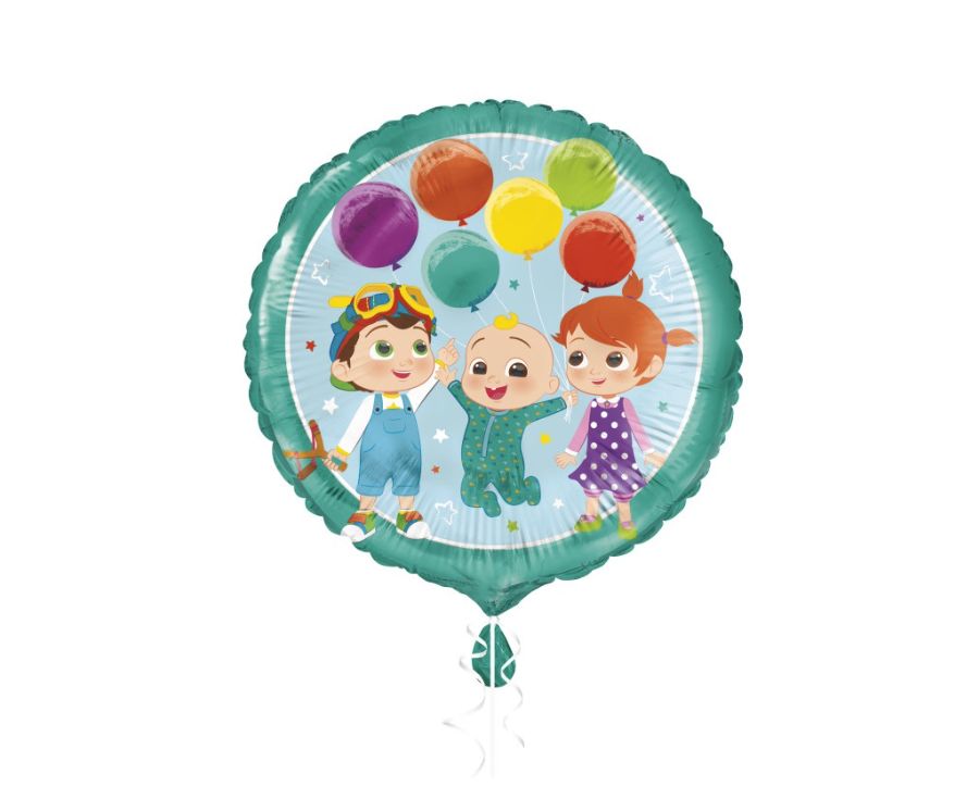 Cocomelon Round Foil Balloon 18  Packaged"