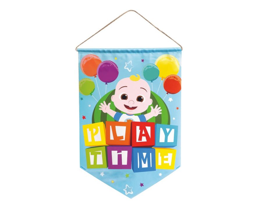 Cocomelon Decorative Learning Fabric Pennant Sign  - CDU