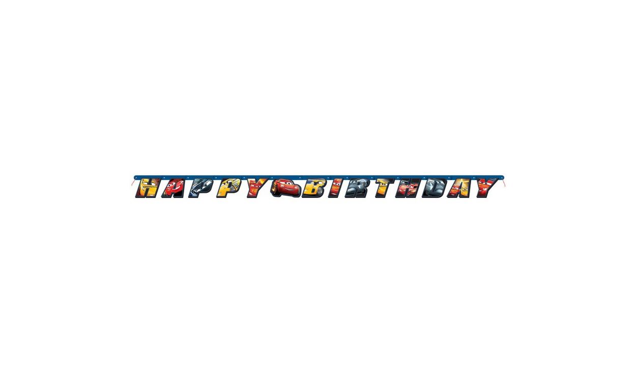 Disney Cars 3 Movie Large Jointed Banner