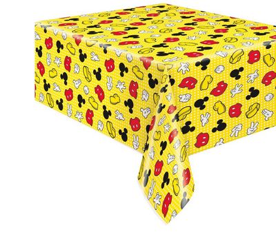 Disney Mickey Mouse Rectangular Plastic Table Cover  54 x 84"