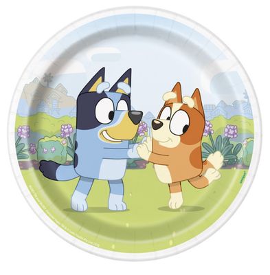 Bluey Round 7 Dessert Plates  8ct"