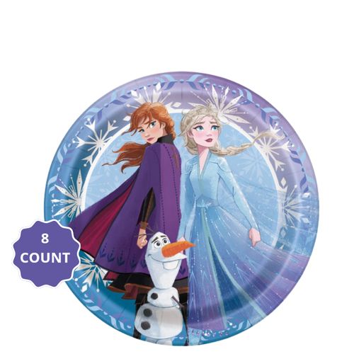 Disney Frozen 2 Round 7 Dessert Plates  8ct"