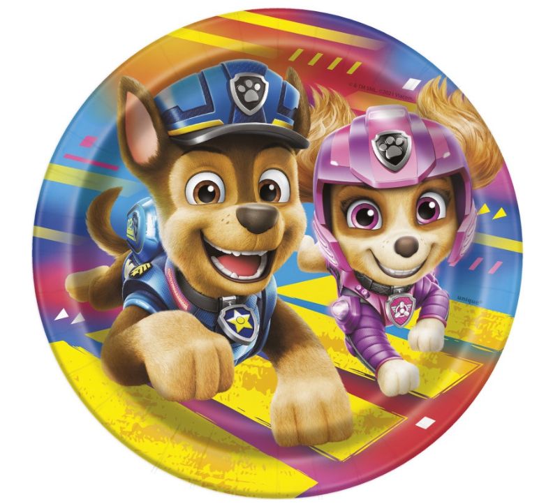 Paw Patrol Round 7 Dessert Plates  8ct"