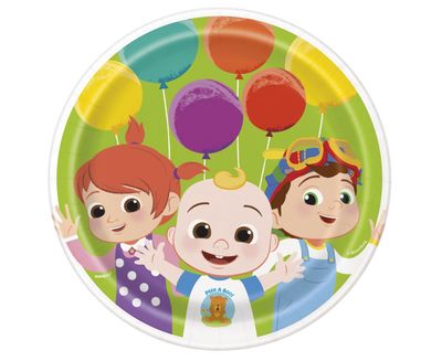 Cocomelon Round 7 Dessert Plates  8ct"