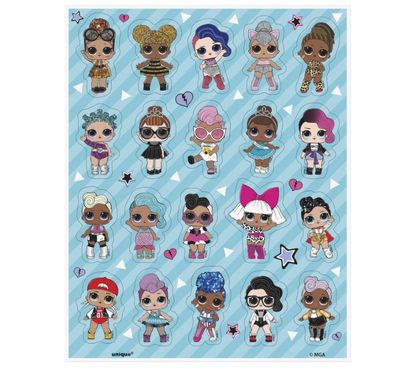LOL Surprise Sticker Sheets  4ct