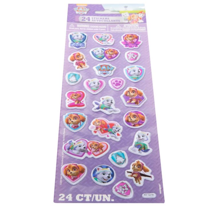 Paw Patrol Girl Puffy Sticker Sheet  1ct