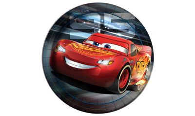 Disney Cars 3 Movie Round 9 Dinner Plates  8ct"