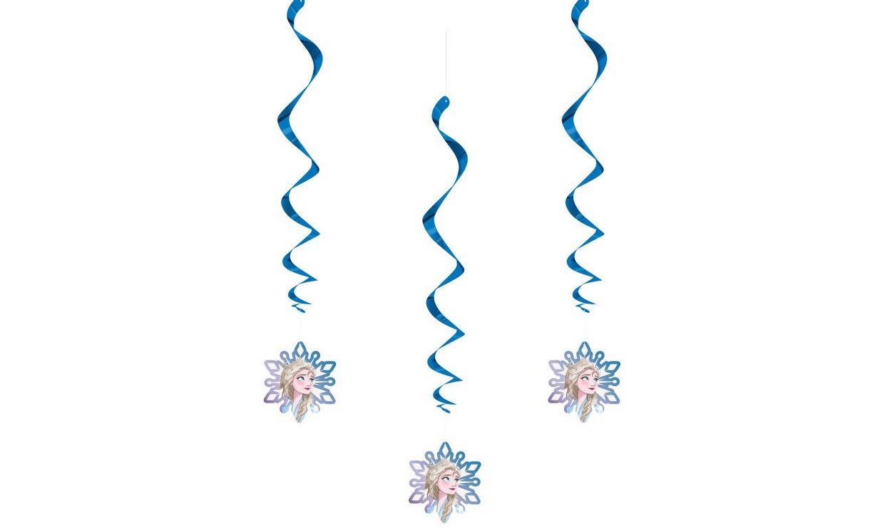 Disney Frozen 2 Hanging Swirl Decorations 26 3ct"