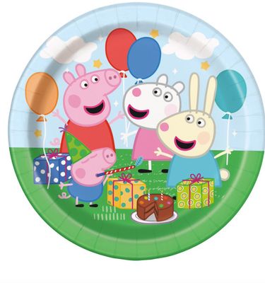 Peppa Pig Round 7 Dessert Plates  8ct"