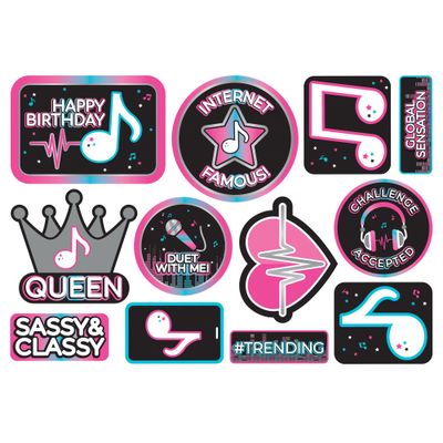 Internet Famous Birthday Cutouts 12ct