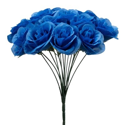 14 Head Artificial rose bouquet 12”