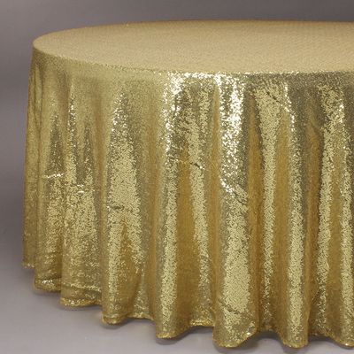 118" ROUND SEQUIN TABLECLOTH, 1 PC/PACK,