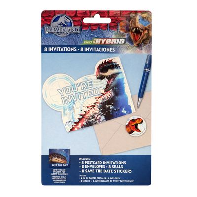 Jurassic World invitations 8ct