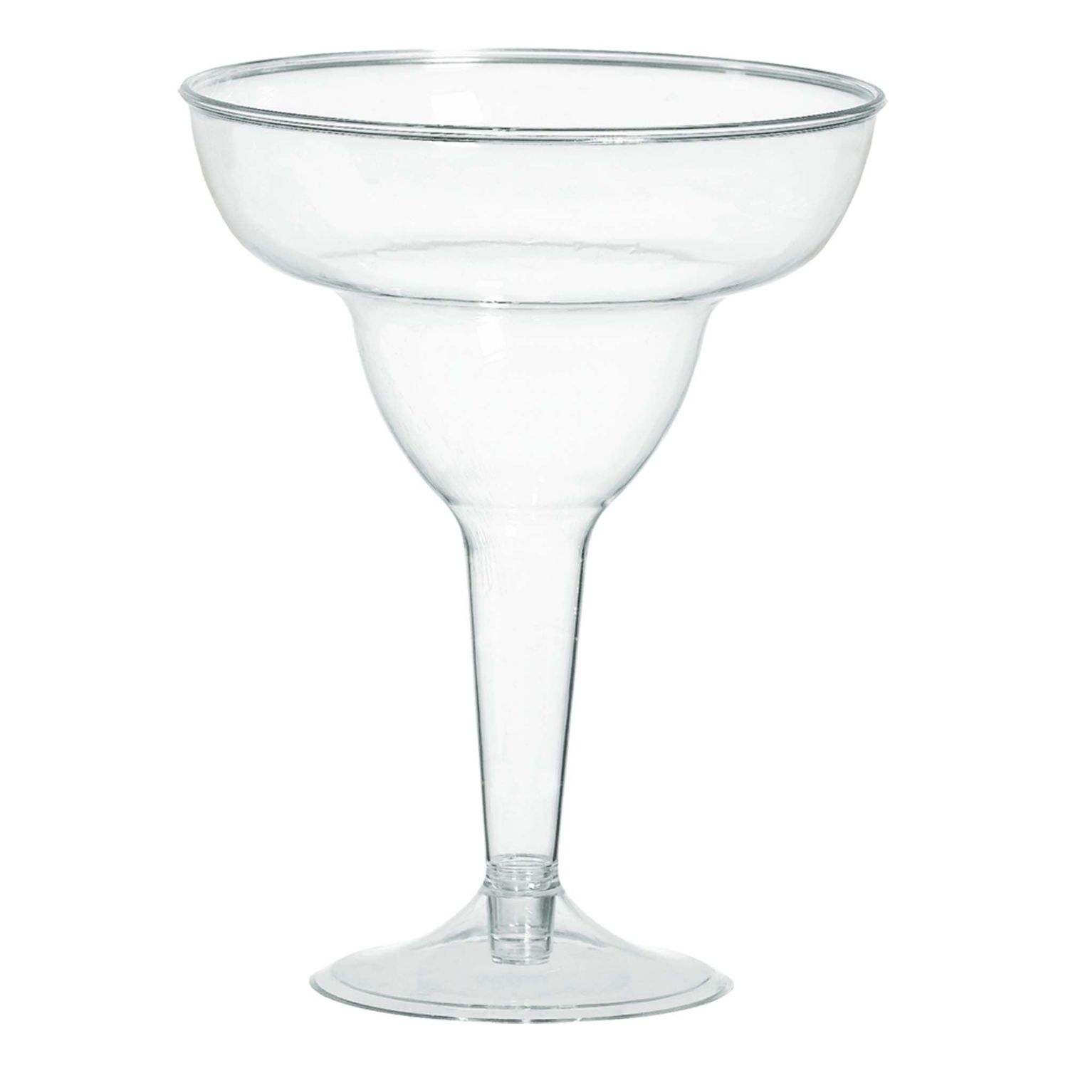 Clear plastic margarita glasses 20ct