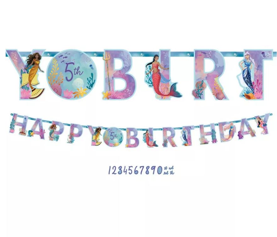 The little mermaid customizable banner