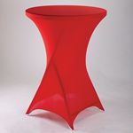 SPANDEX 31"Dx43"H RND COCKTAIL TABLE COVER,1PC/PACK