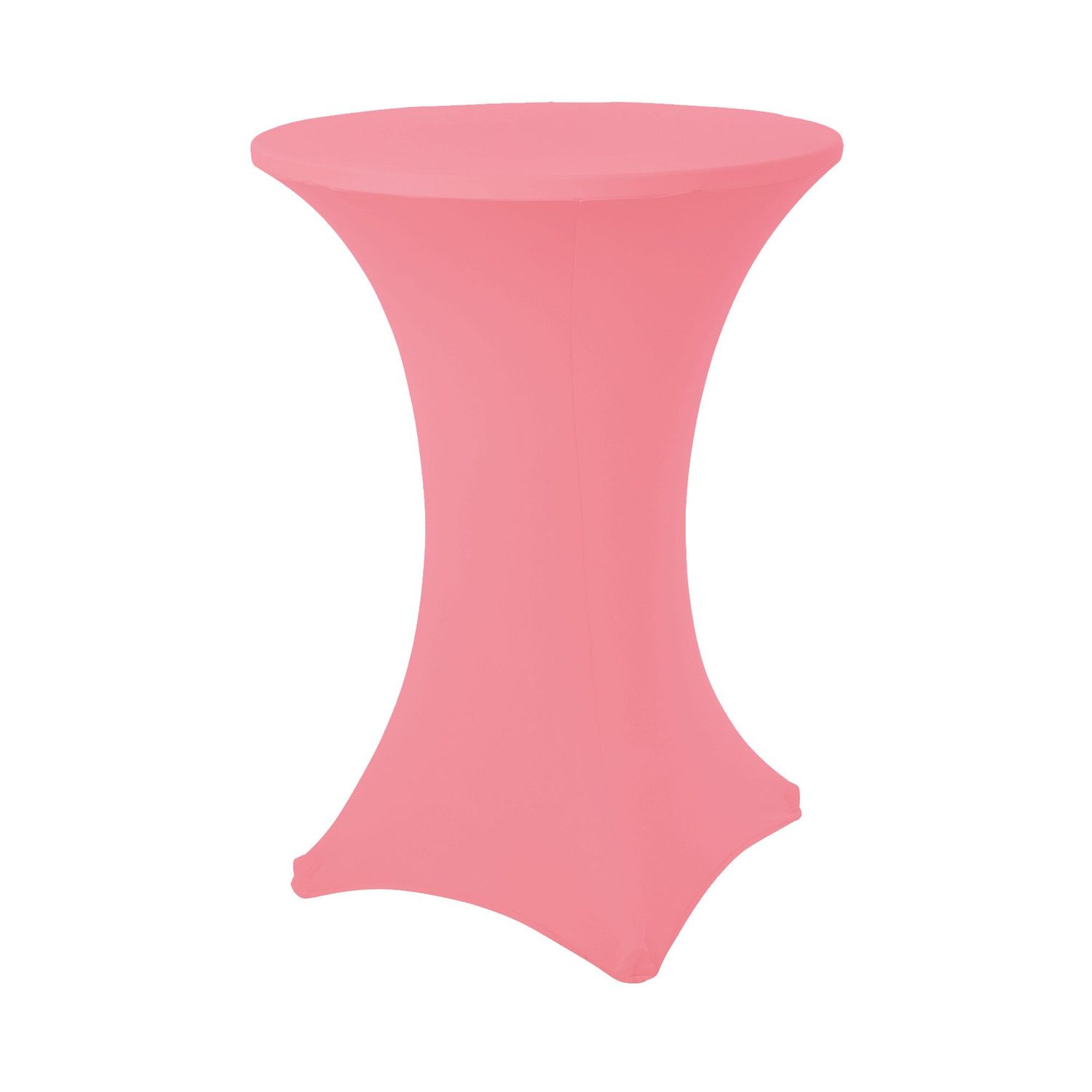 SPANDEX 31"Dx43"H RND COCKTAIL TABLE COVER,1PC/PACK, Color: Pink