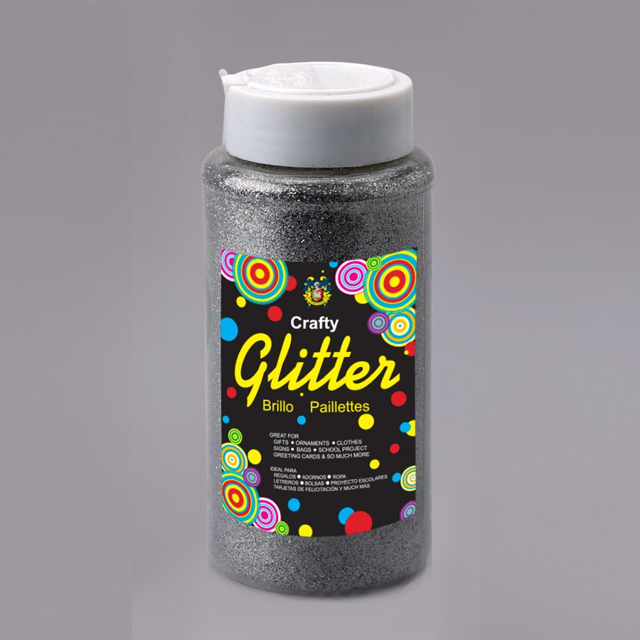 Glitter Bottle 1 LBS, Colour: Silver