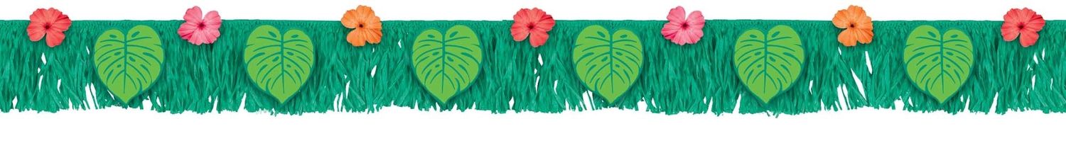 Tropical Jungle Fringe Banner – 6ft