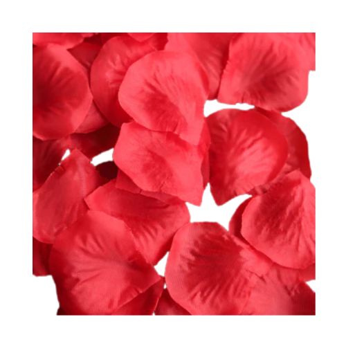 Red Silk Rose Petals – 120ct per Bag, Color: Red