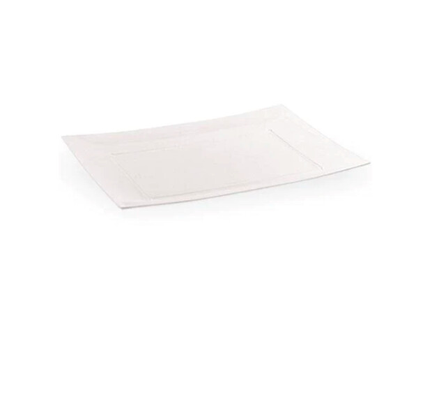 Clear rectangular plates &amp; bowls 10ct