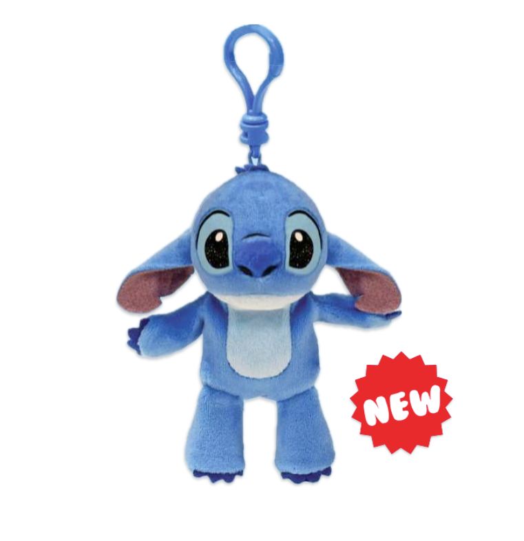 Disney Stitch Alien Floppy Plush Clip – 5"