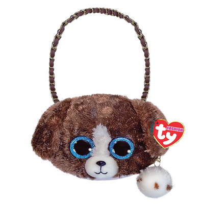 MUDDLES - dog brown white mini purse